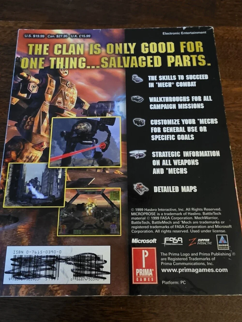 MechWarrior 3: Prima's Official Strategy Guide Paperback